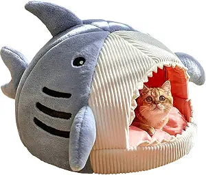 Luxury Plush Shark Pet Bed